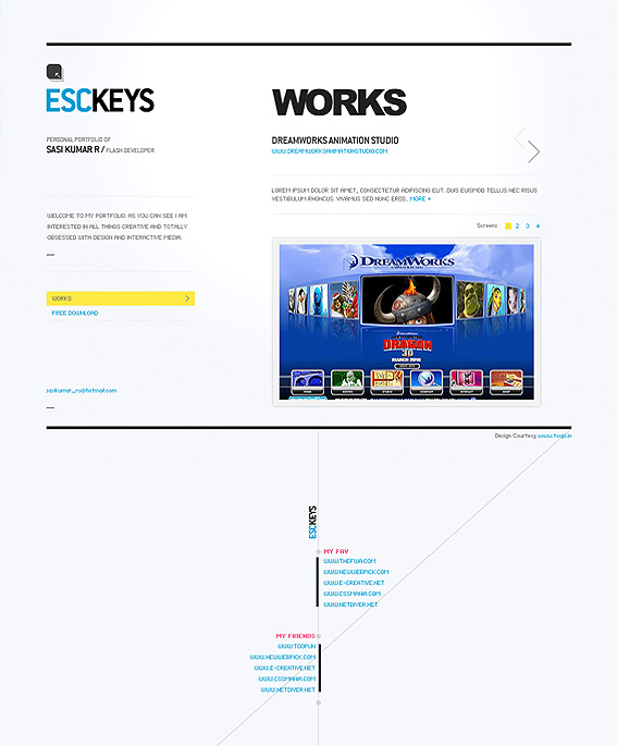Recent Work - 

		EscKeys - Portfolio of R Sasikumar - Flash Developer
